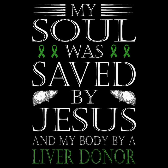 Funny Saved By Jesus And A Liver Donor Liver Transplant Flat Bill Trucker Hat