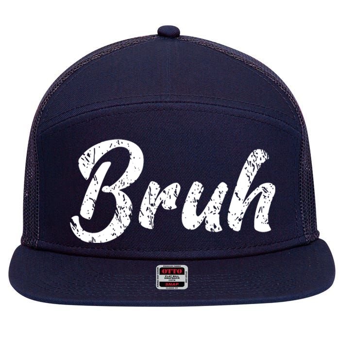 Fresh Seriously Bruh Brah Bro Dude Hip Hop Urban Slang 7 Panel Mesh Trucker Snapback Hat