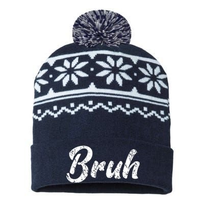 Fresh Seriously Bruh Brah Bro Dude Hip Hop Urban Slang USA-Made Snowflake Beanie