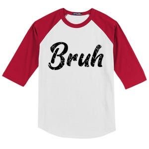 Fresh Seriously Bruh Brah Bro Dude Hip Hop Urban Slang Kids Colorblock Raglan Jersey