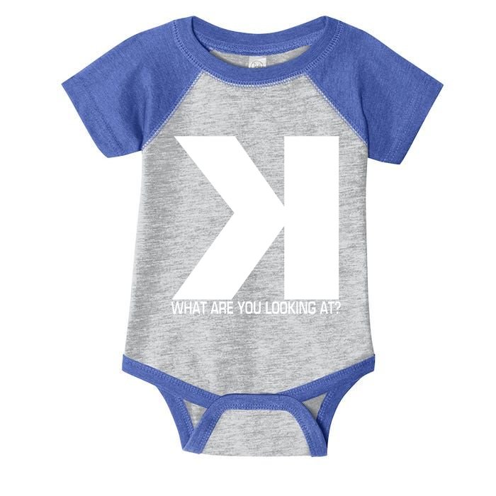 Funny Softball Baseball Strikeout Backwards K Scorekeeper Gift Infant Baby Jersey Bodysuit