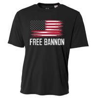 Free Steve Bannon Political Support Cooling Performance Crew T-Shirt