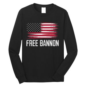 Free Steve Bannon Political Support Long Sleeve Shirt