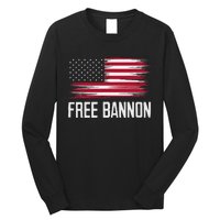 Free Steve Bannon Political Support Long Sleeve Shirt