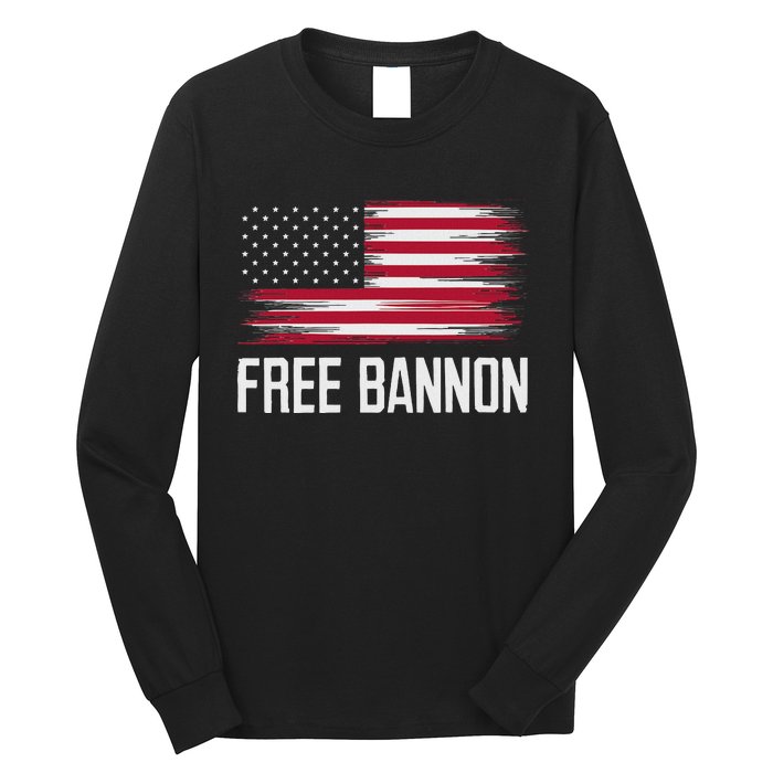 Free Steve Bannon Political Support Long Sleeve Shirt