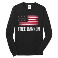 Free Steve Bannon Political Support Tall Long Sleeve T-Shirt