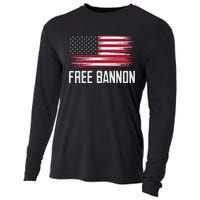 Free Steve Bannon Political Support Cooling Performance Long Sleeve Crew