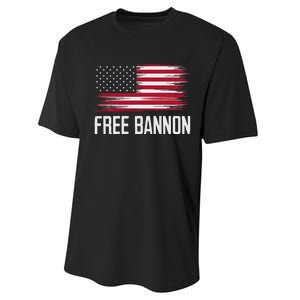 Free Steve Bannon Political Support Performance Sprint T-Shirt