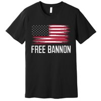 Free Steve Bannon Political Support Premium T-Shirt