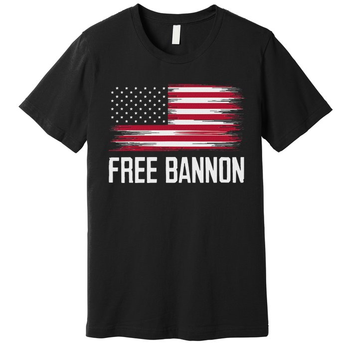 Free Steve Bannon Political Support Premium T-Shirt