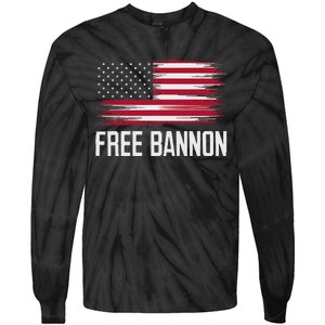 Free Steve Bannon Political Support Tie-Dye Long Sleeve Shirt