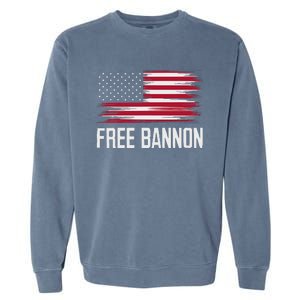 Free Steve Bannon Political Support Garment-Dyed Sweatshirt