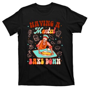 Funny Skeleton Baker Baking Lover Having Atal Bake Down T-Shirt