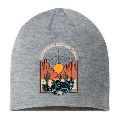 Funny Side By Side Utv Desert Or Dunes Sustainable Beanie