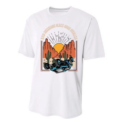 Funny Side By Side Utv Desert Or Dunes Performance Sprint T-Shirt