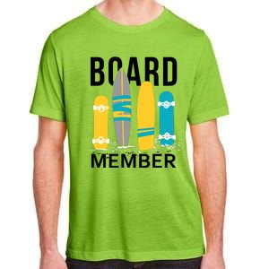 Funny Surfing Board Member Adult ChromaSoft Performance T-Shirt