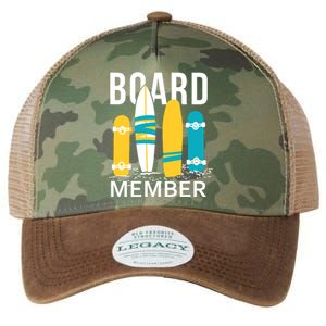 Funny Surfing Board Member Legacy Tie Dye Trucker Hat