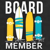 Funny Surfing Board Member Garment-Dyed Heavyweight T-Shirt