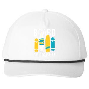 Funny Surfing Board Member Snapback Five-Panel Rope Hat