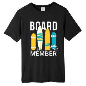 Funny Surfing Board Member Tall Fusion ChromaSoft Performance T-Shirt