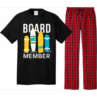 Funny Surfing Board Member Pajama Set