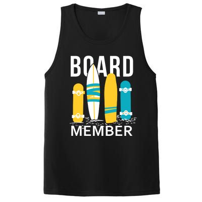 Funny Surfing Board Member PosiCharge Competitor Tank