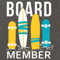 Funny Surfing Board Member Cotton Canvas Backpack