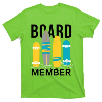 Funny Surfing Board Member T-Shirt