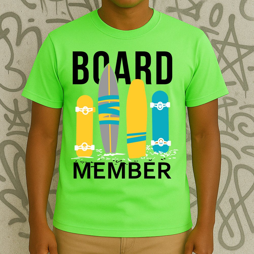 Funny Surfing Board Member T-Shirt