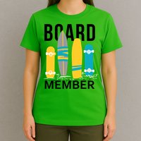 Funny Surfing Board Member T-Shirt