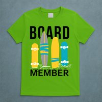Funny Surfing Board Member T-Shirt