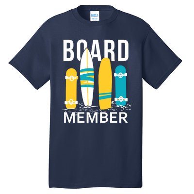 Funny Surfing Board Member Tall T-Shirt