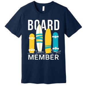 Funny Surfing Board Member Premium T-Shirt