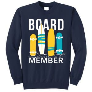 Funny Surfing Board Member Tall Sweatshirt