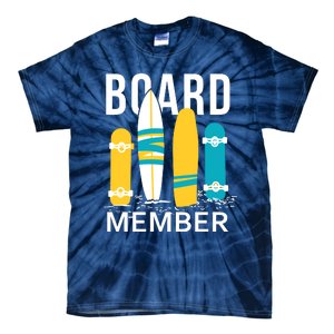 Funny Surfing Board Member Tie-Dye T-Shirt