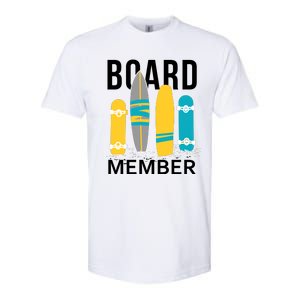 Funny Surfing Board Member Softstyle CVC T-Shirt