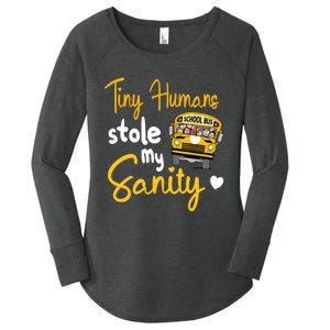 Funny School Bus Driving School Bus Driver Women's Perfect Tri Tunic Long Sleeve Shirt