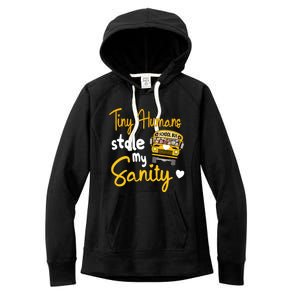 Funny School Bus Driving School Bus Driver Women's Fleece Hoodie