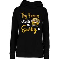 Funny School Bus Driving School Bus Driver Womens Funnel Neck Pullover Hood