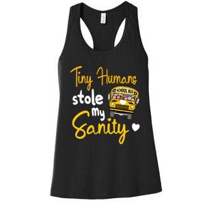 Funny School Bus Driving School Bus Driver Women's Racerback Tank