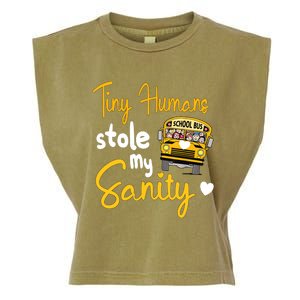 Funny School Bus Driving School Bus Driver Garment-Dyed Women's Muscle Tee