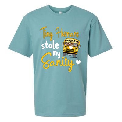 Funny School Bus Driving School Bus Driver Sueded Cloud Jersey T-Shirt