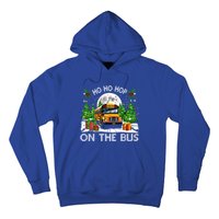 Funny School Bus Driver Ugly Christmas Ho Ho Hop On Bus Funny Gift Hoodie