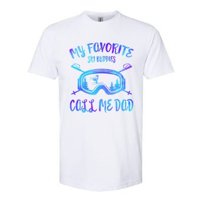 Father Ski Buddies Call Me Dad Skiing Goggles Snowboarding Great Gift Softstyle® CVC T-Shirt