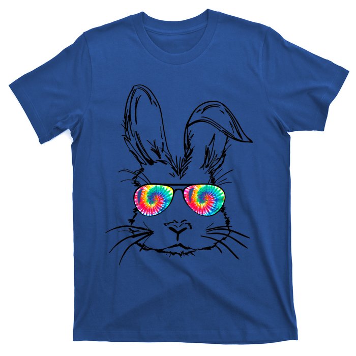 Funny Sunglass Bunny Face Tie Dye Happy Easter Day Great Gift T-Shirt