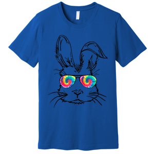 Funny Sunglass Bunny Face Tie Dye Happy Easter Day Great Gift Premium T-Shirt