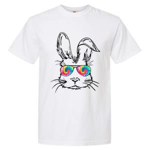 Funny Sunglass Bunny Face Tie Dye Happy Easter Day Great Gift Garment-Dyed Heavyweight T-Shirt