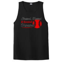 Funny Stressed Blessed And Baseball Obsessed PosiCharge Competitor Tank