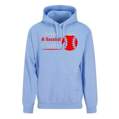 Funny Stressed Blessed And Baseball Obsessed Unisex Surf Hoodie