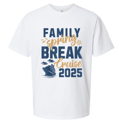 Family Spring Break Cruise 2025 Family Vacation Matching Sueded Cloud Jersey T-Shirt